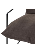 Armen Living Rogan Modern Industrial Accent Chair