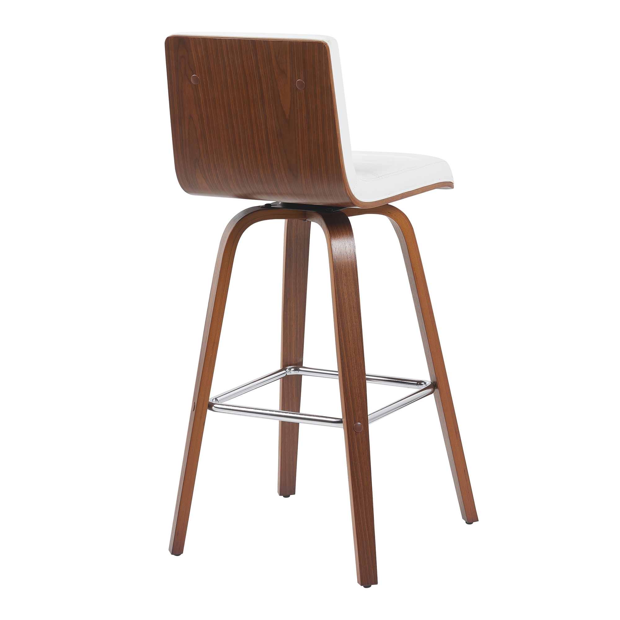 Armen Living Vienna Upholstered Swivel Barstool