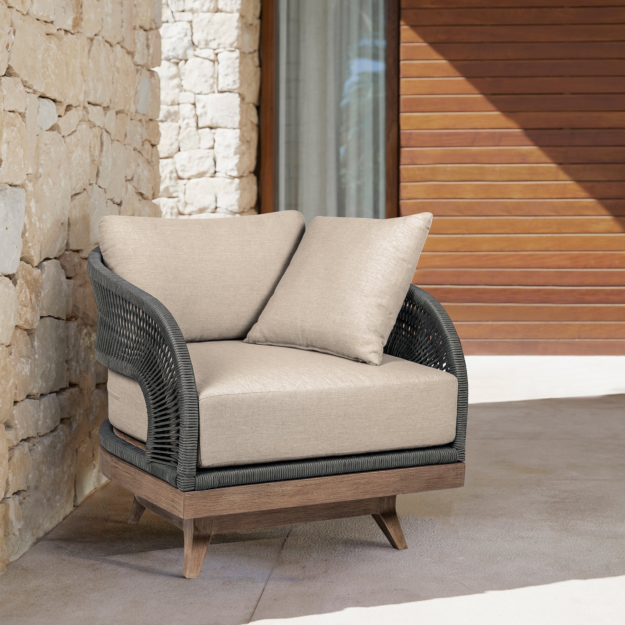 Armen Living Orbit Outdoor Chair