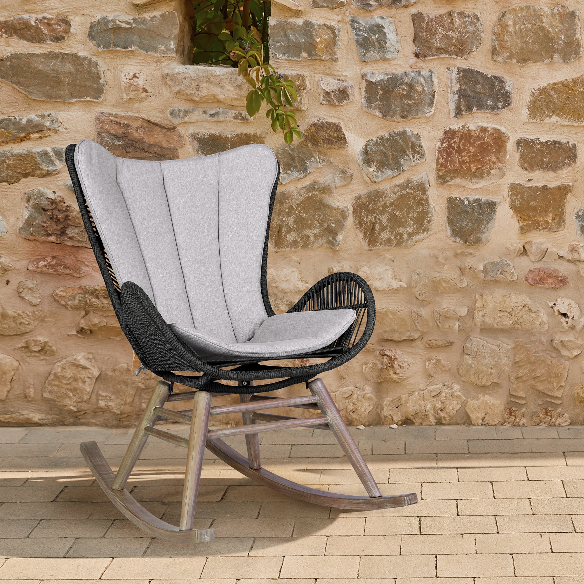 Armen Living Mateo Outdoor Rocking Chair