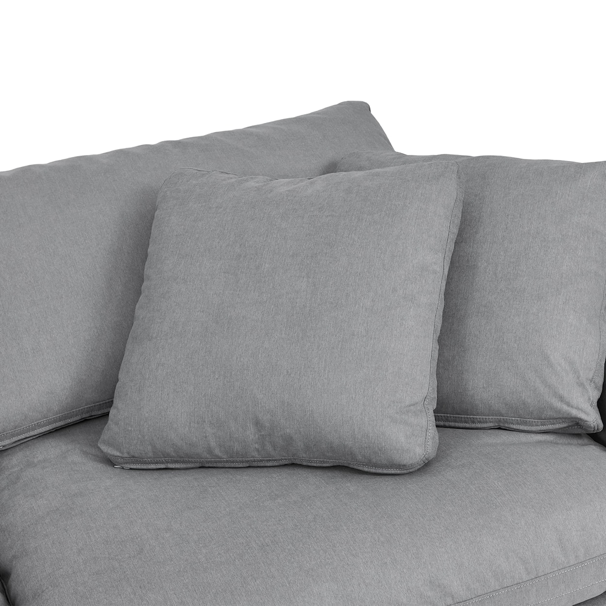 Armen Living Liberty Gray 2-Cushion Sofa