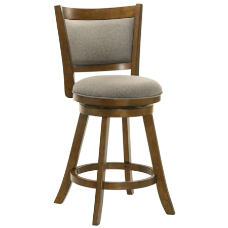 Upholstered Counter-Height Swivel Stool