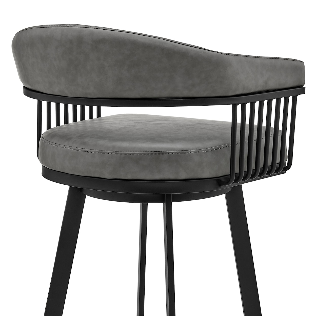 Armen Living Bronson Counter-Height Swivel Stool