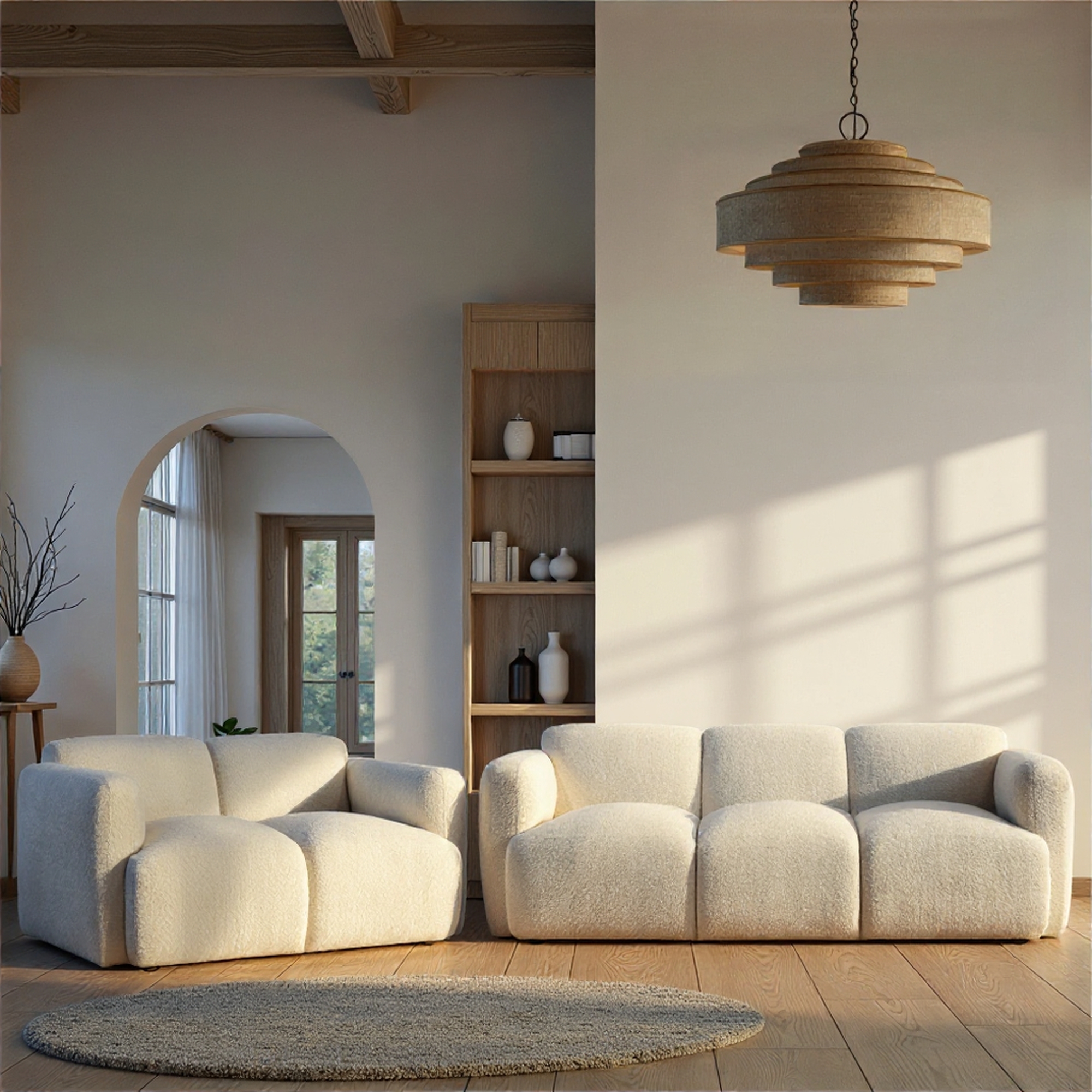 Low-Profile Upholstered Sofa