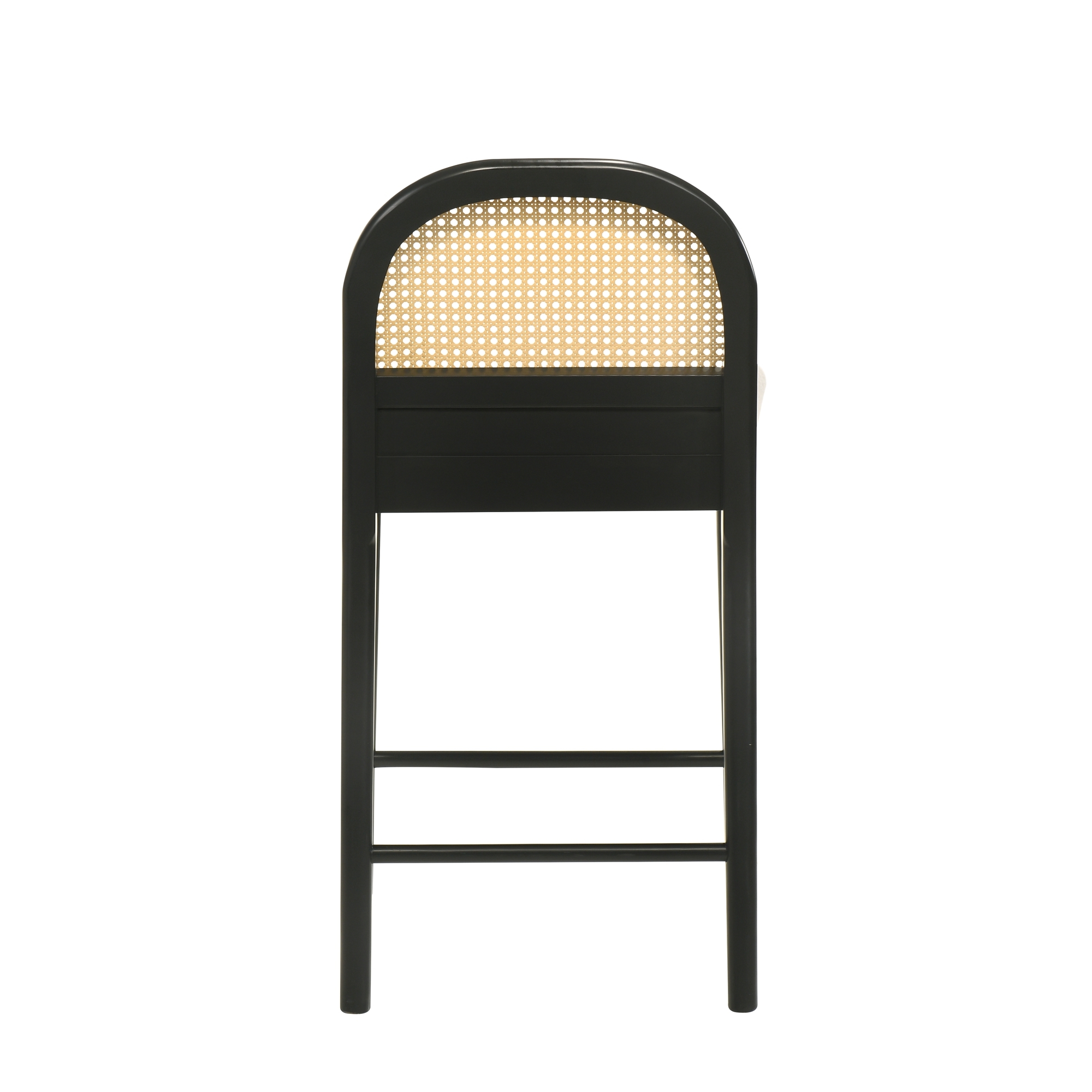 Rounded-Back Counter Stool w/Uph. Seat