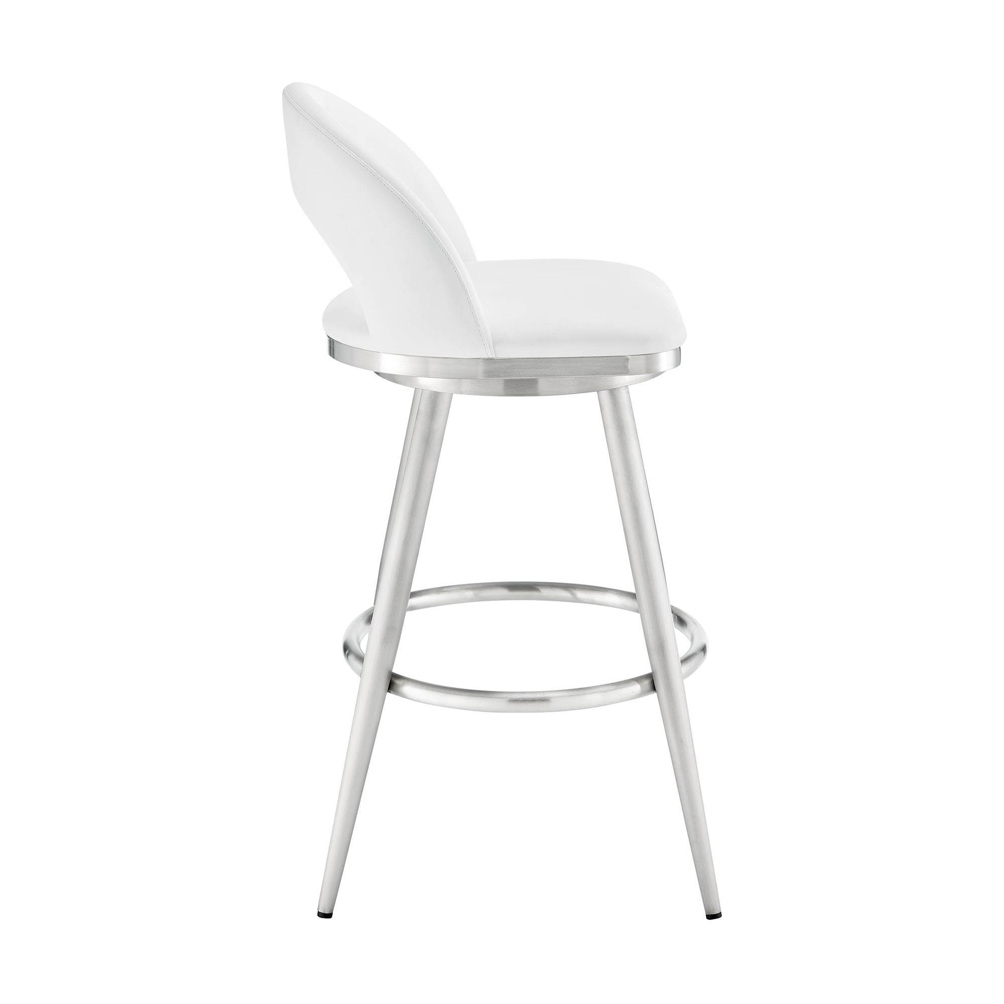 Armen Living Charlotte White Barstool