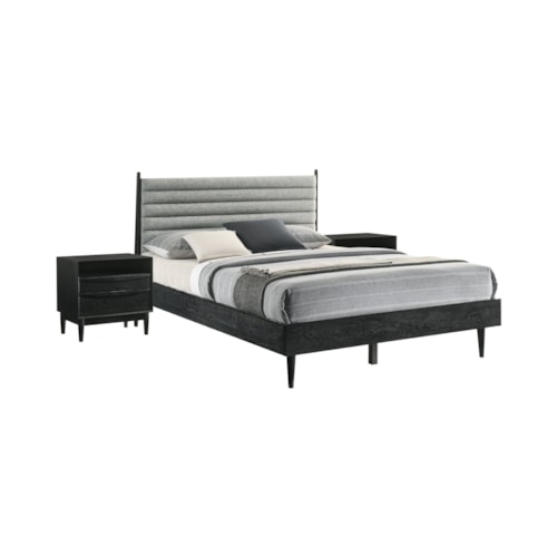 Contemporary Queen 3-Piece Wood Bedroom Set