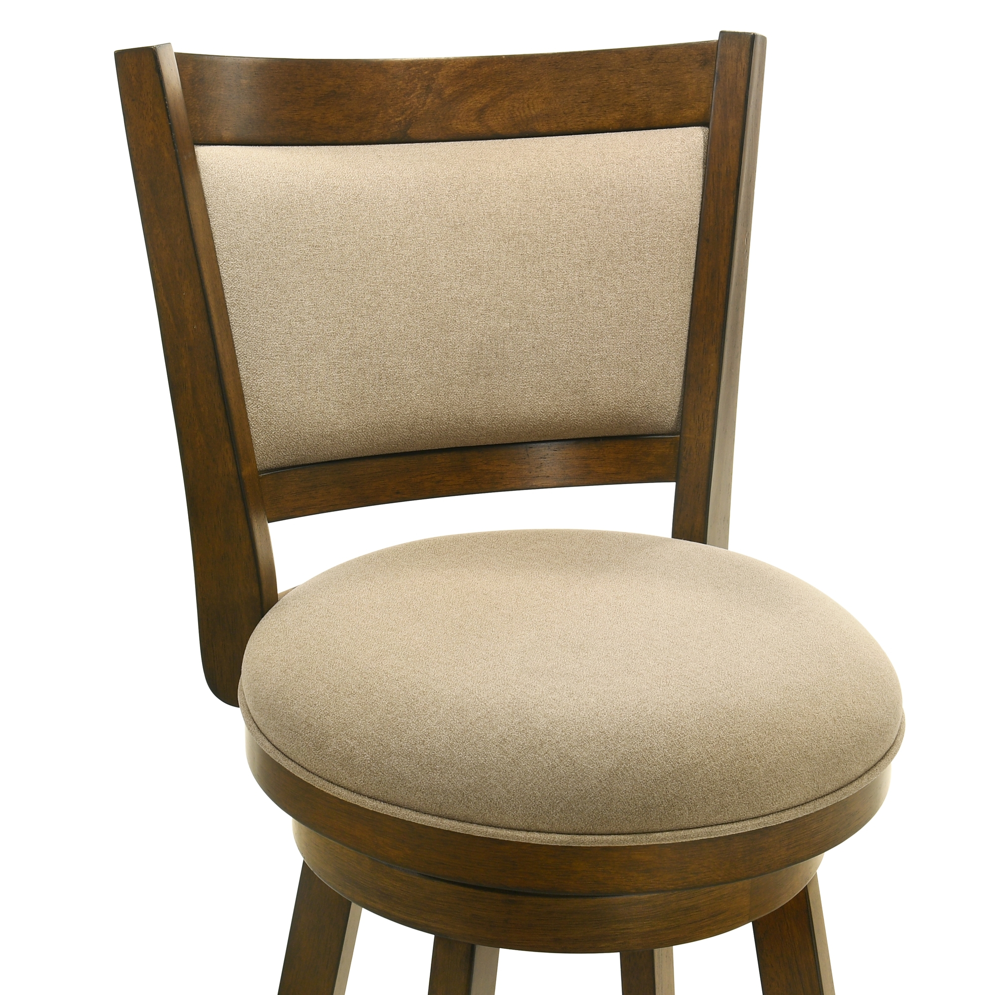 Armen Living Aiden Upholstered Counter-Height Swivel Stool