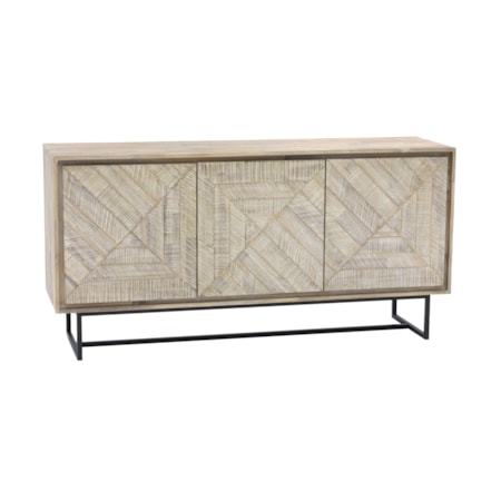  Sideboard Buffet in Natural Acacia Wood