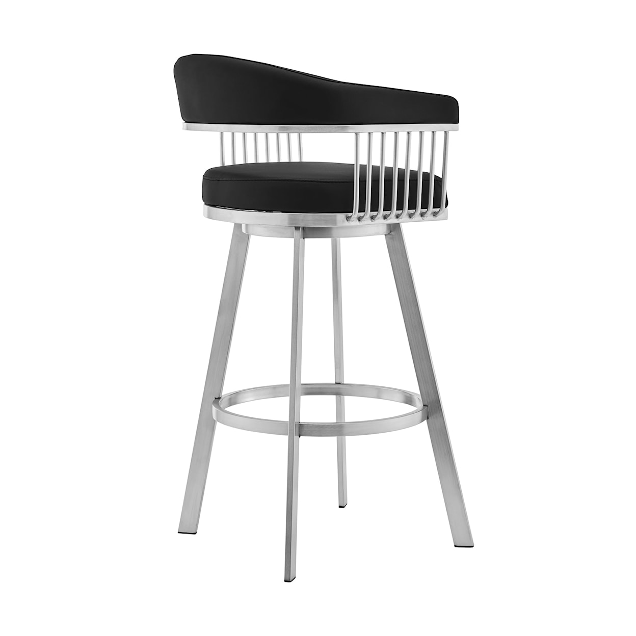 Armen Living Bronson Bar-Height Swivel Stool