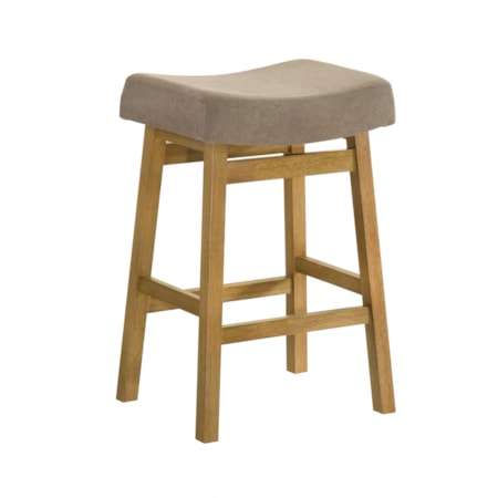 Upholstered Backless Counter Stool