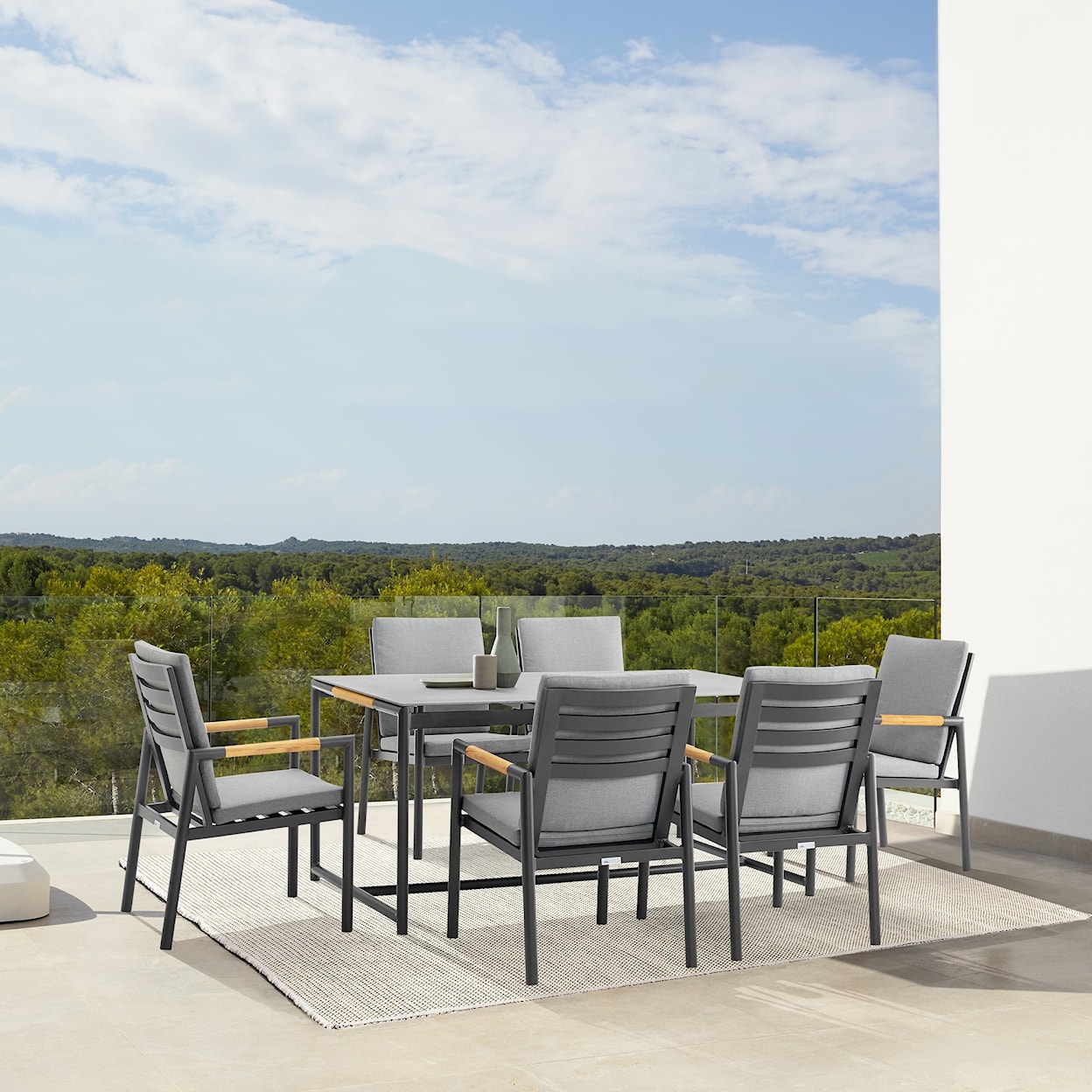 Armen Living Royal Outdoor Dining Table