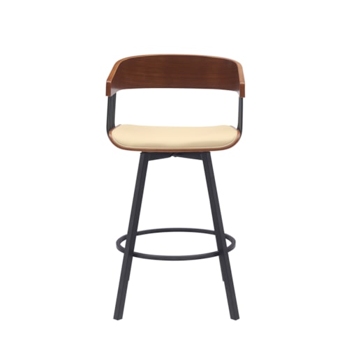 Contemporary Counter-Height Swivel Stool
