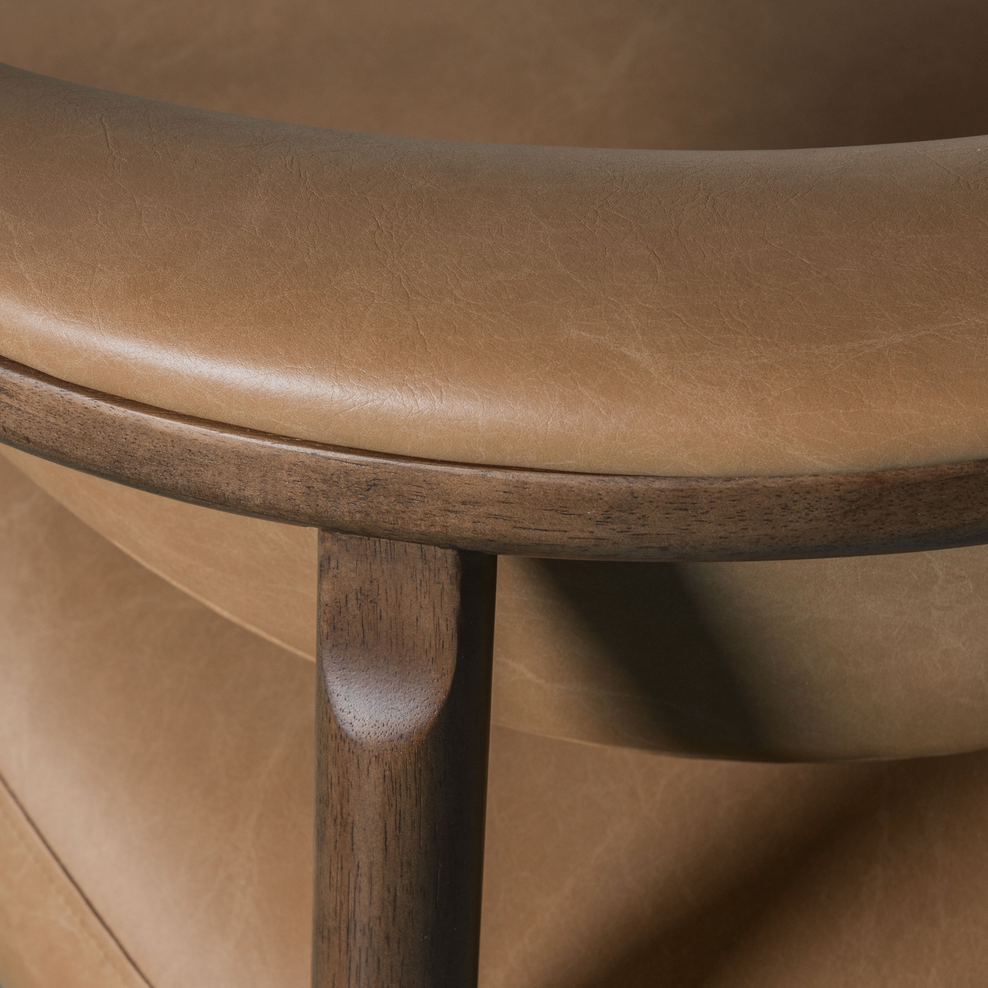 Armen Living Autumn Mid-Century Vintage Accent Armchair