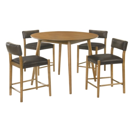 5-pc. Mid-Century Modern Pub Set
