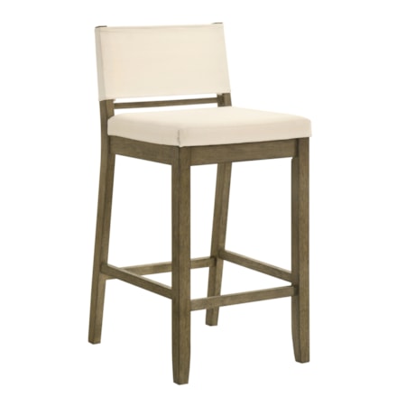 Upholstered Counter-Height Kitchen Stool