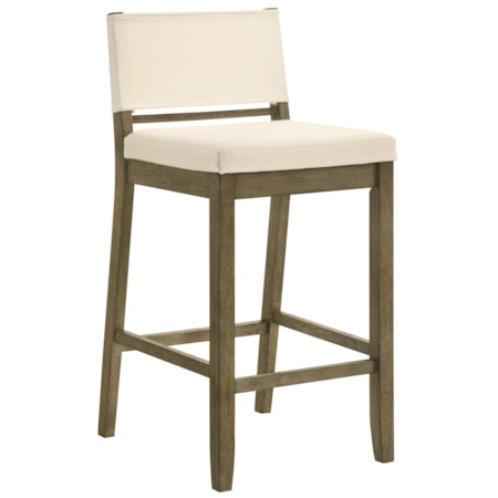 Upholstered Counter-Height Kitchen Stool