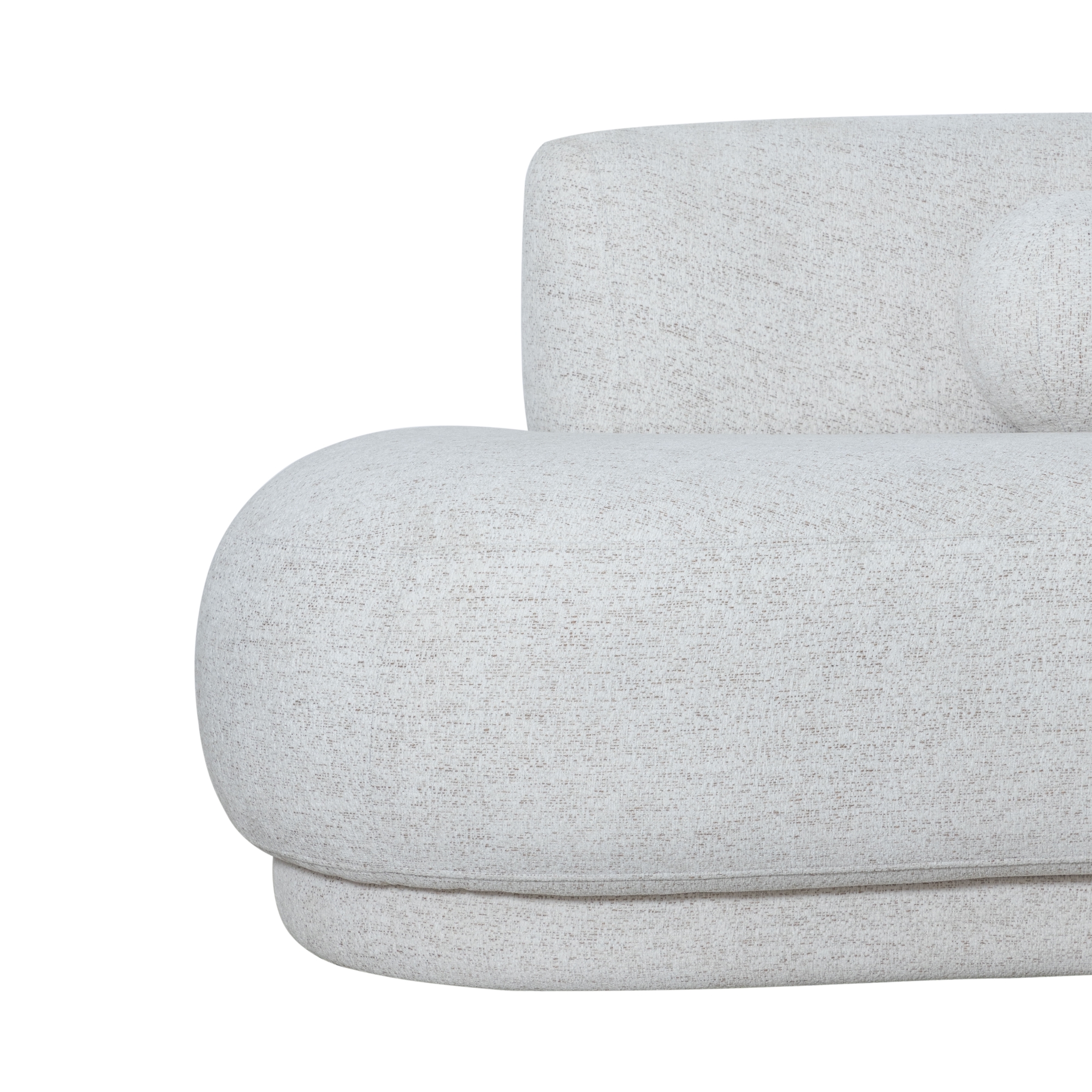 Armless Oval Lounge Sofa