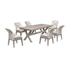 Armen Living Costa Outdoor Dining Set