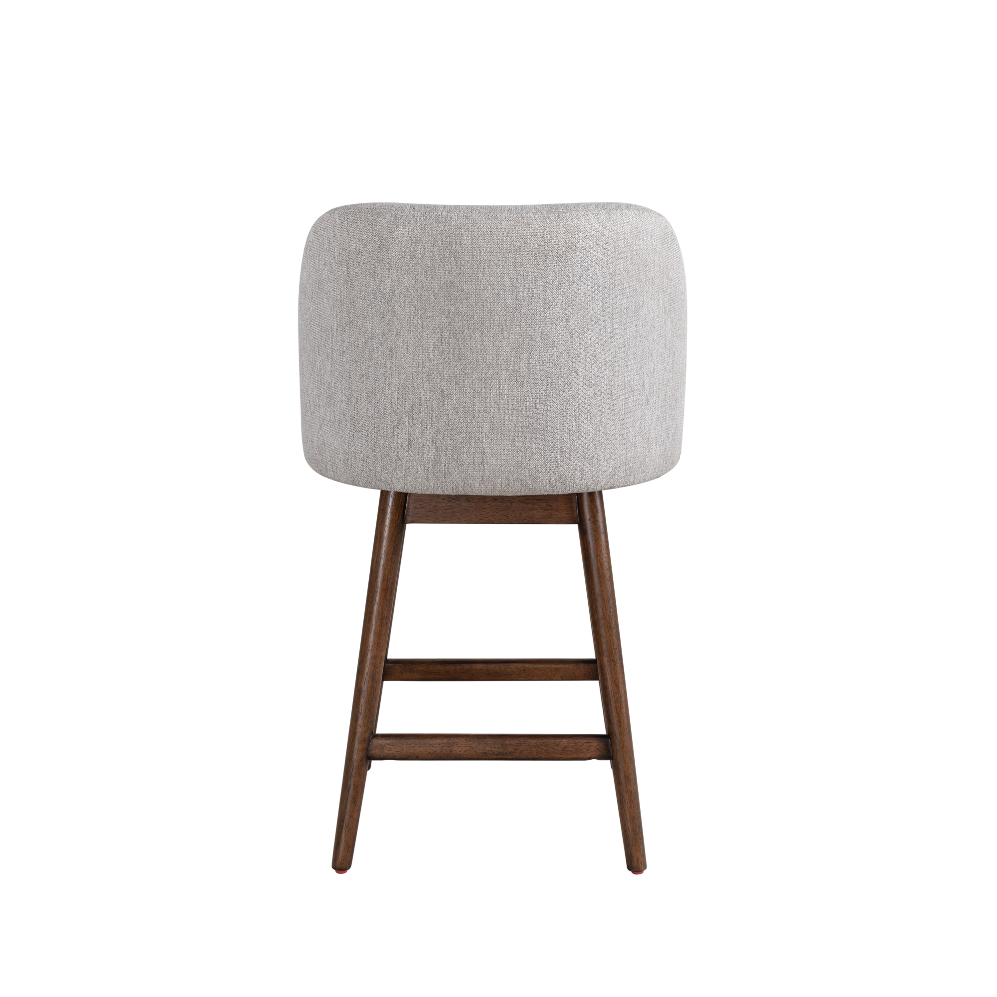 Armen Living Sadie Upholstered Solid Wood Swivel Counter Stool