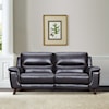 Armen Living Lizette Leather 2-Cushion Sofa