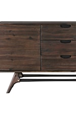 Armen Living Kendra Contemporary 3-Drawer Sideboard Buffet