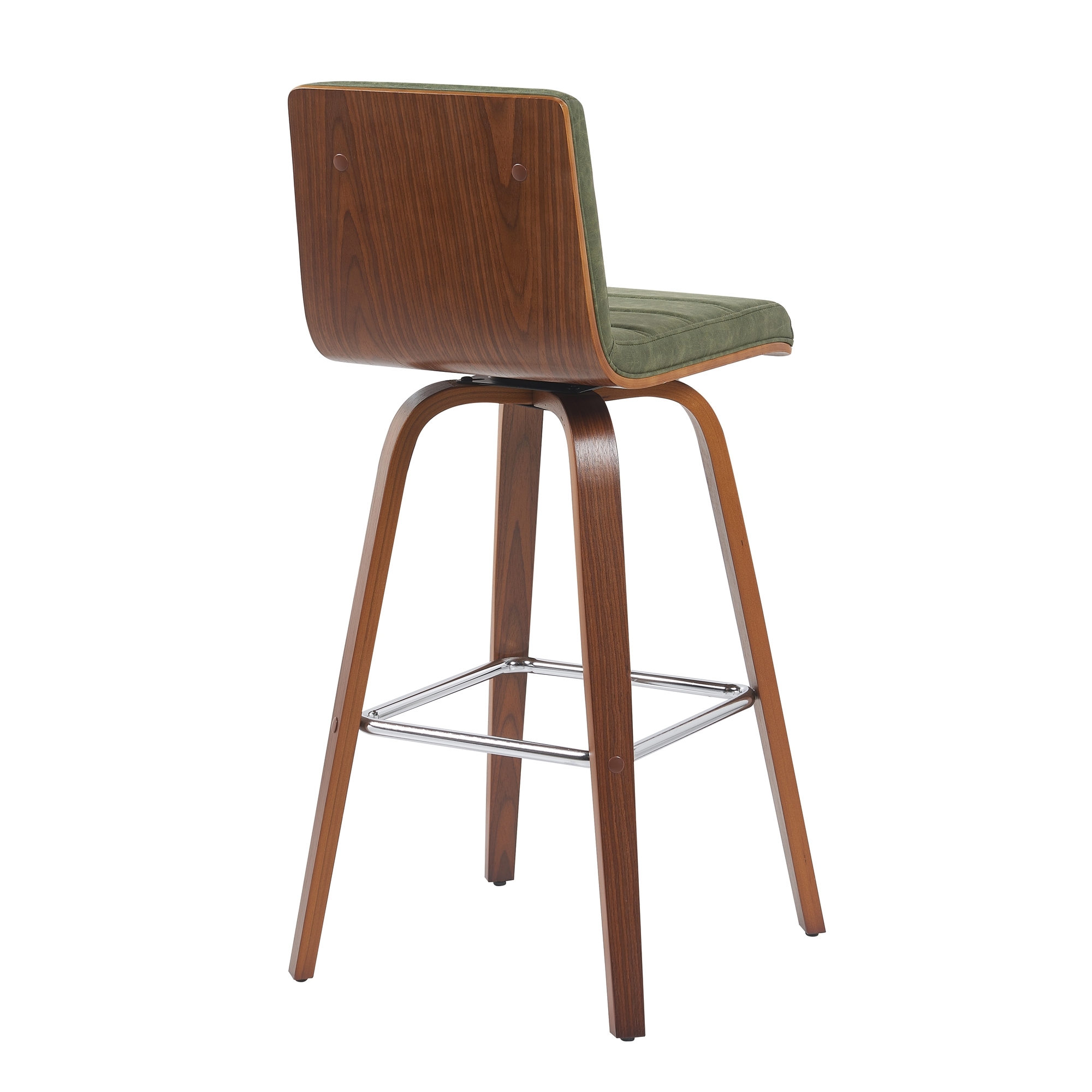 Armen Living Vienna Upholstered Swivel Barstool
