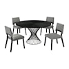 Armen Living Cirque / Channell Dining Set