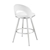 Armen Living Charlotte White Barstool