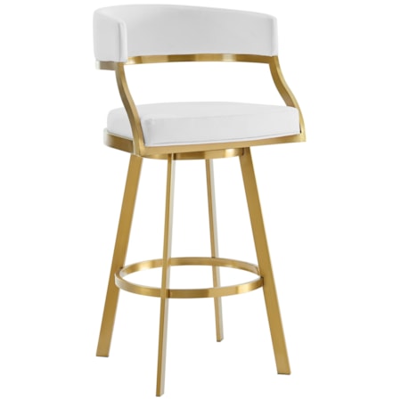 Gold Stainless Steel Swivel Stool