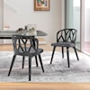 Armen Living Nia Set of 2 Dining Chairs