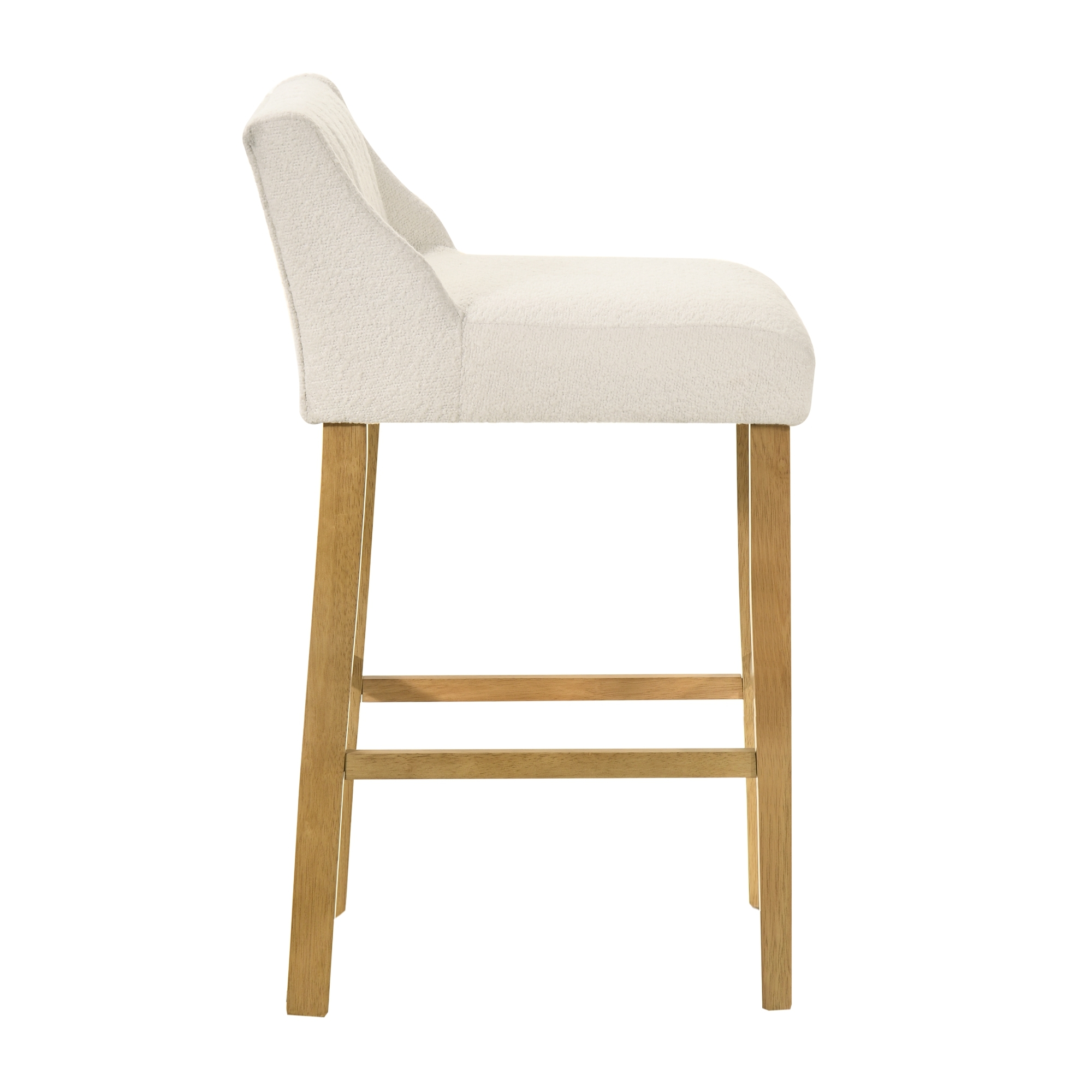 Armen Living Fauna Upholstered Barstool w/Channel Tufting