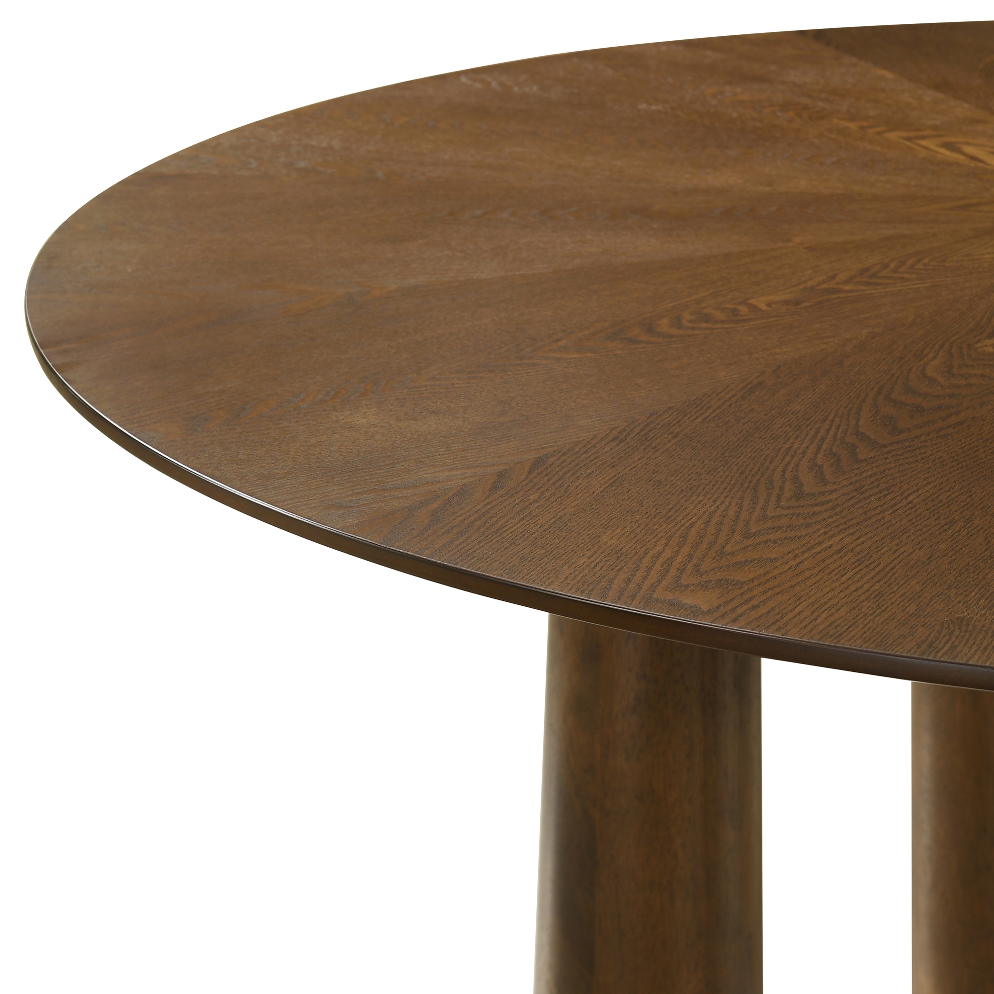 Armen Living Klarissa 6-pc. Round Wooden Dining Set w/Uph. Chairs