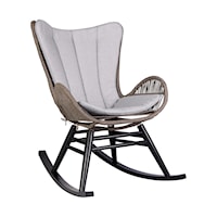 Contemporary Outdoor Patio Rocking Chair