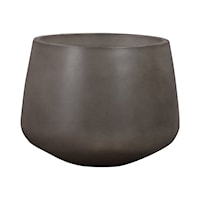 Large Round Lightweight Concrete Indoor or Outdoor Planter