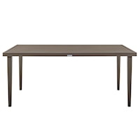 Contemporary Outdoor Rectangular Dining Table