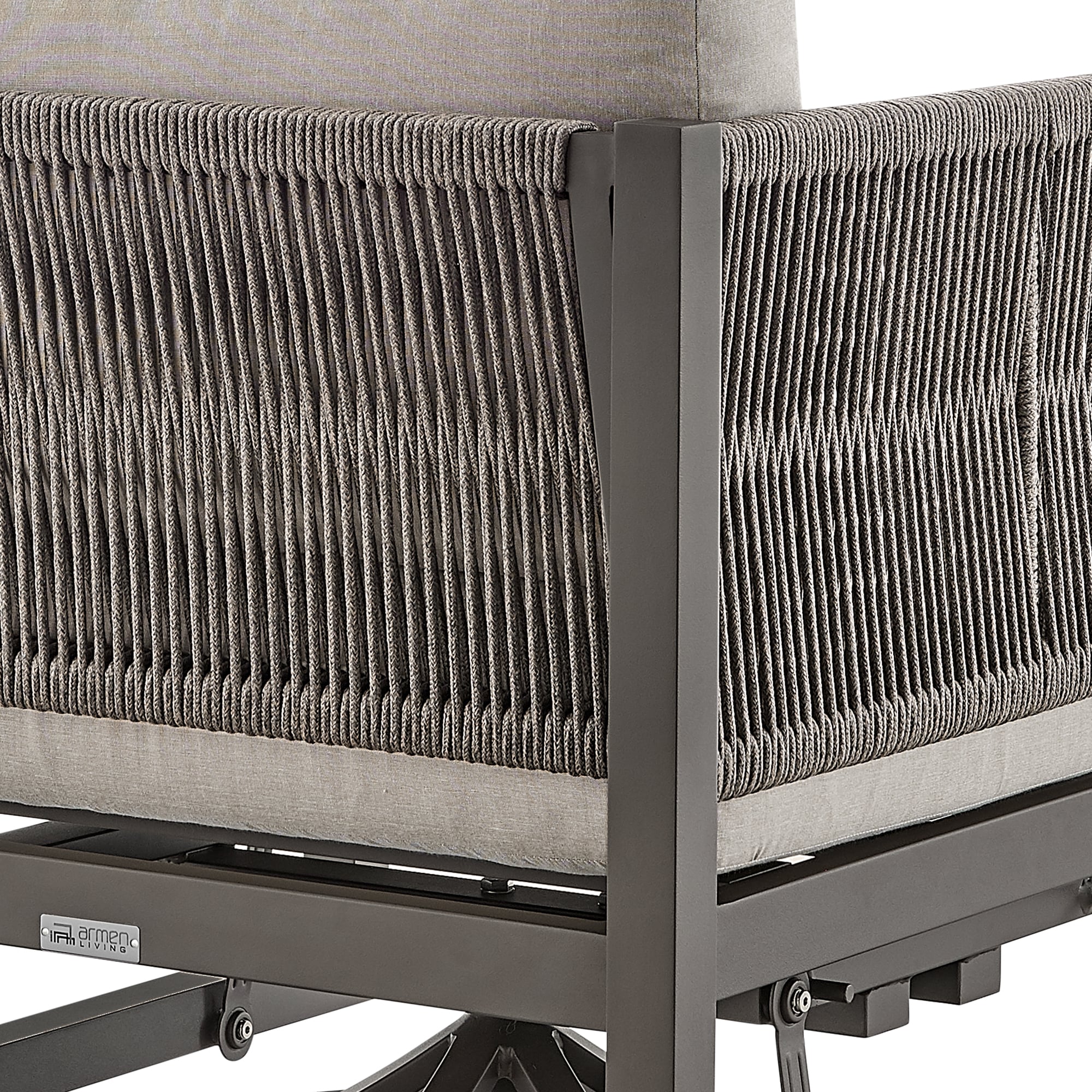 Armen Living Mareike Outdoor Swivel Chair