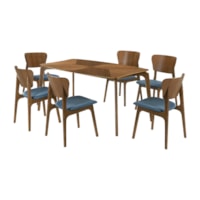 Walnut/Blue