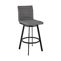 Contemporary 30" Bar Height Swivel Bar Stool