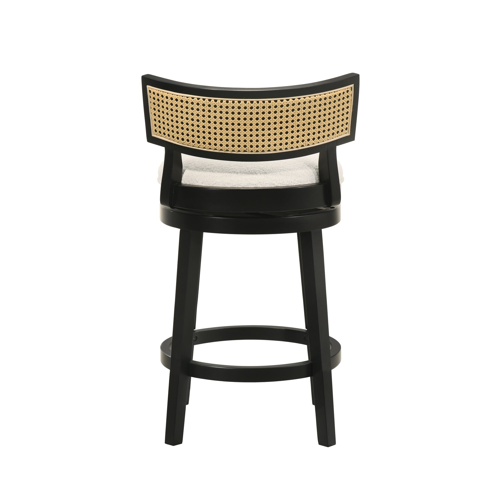 Upholstered Round Swivel Counter Stool