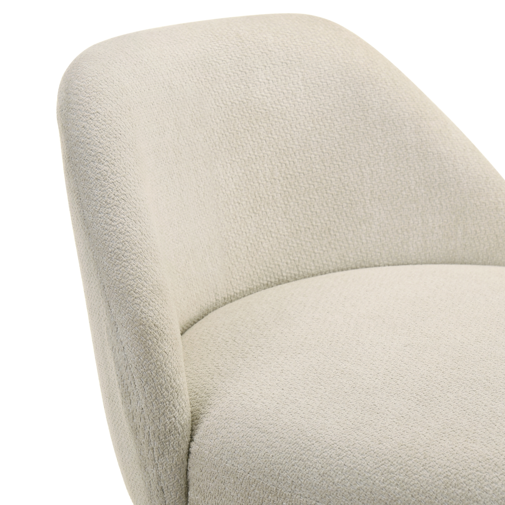 Armen Living Erika Low Curved-Back Swivel Barstool