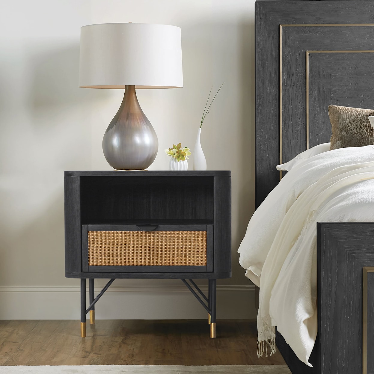 Armen Living Saratoga Nightstand