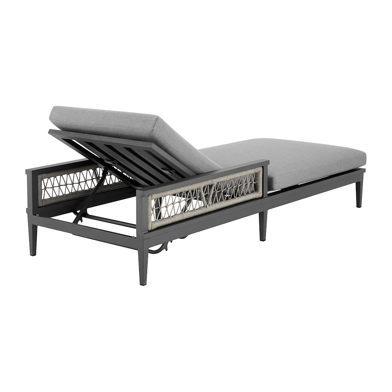 Armen Living Zella Outdoor Chaise Lounge