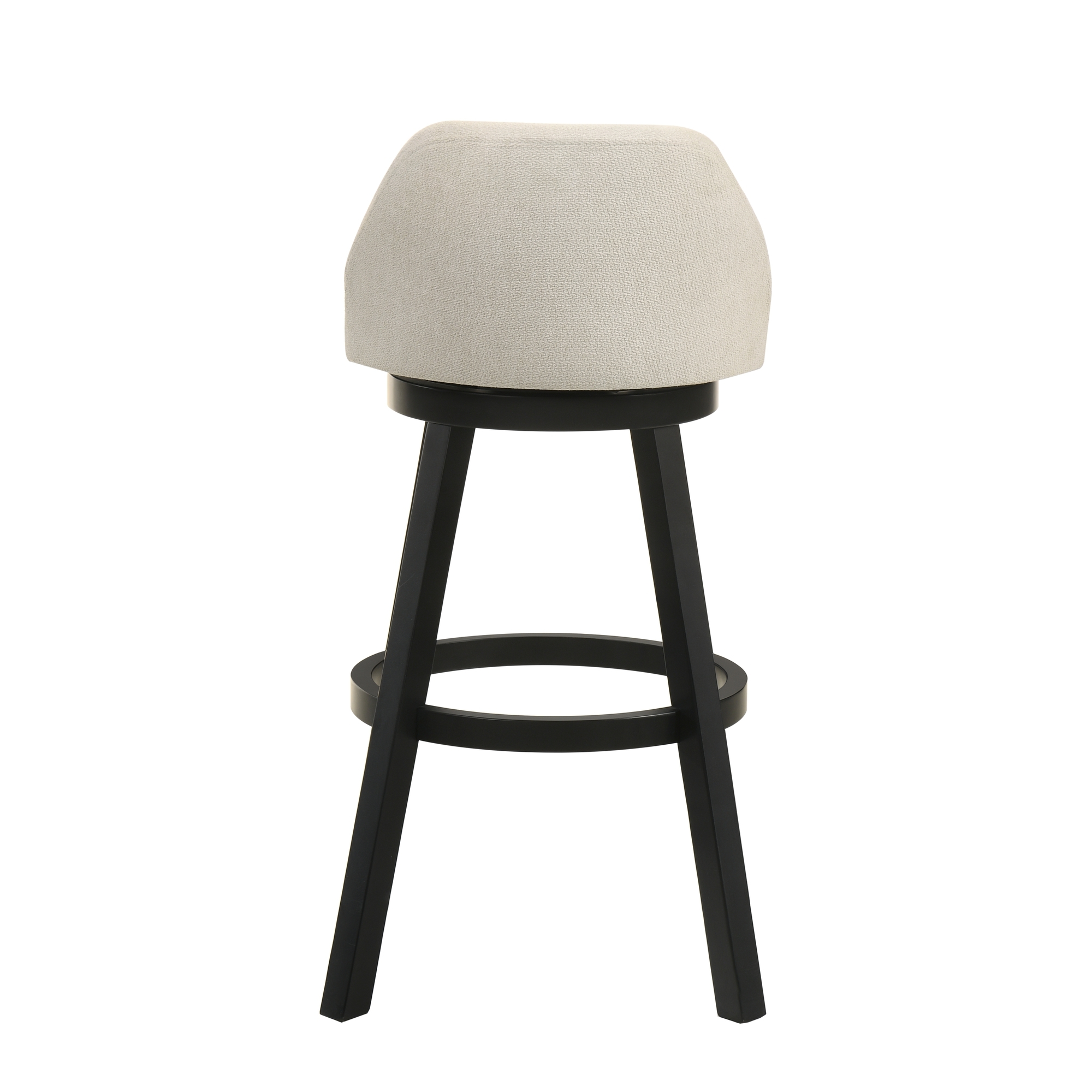 Low Curved-Back Swivel Barstool
