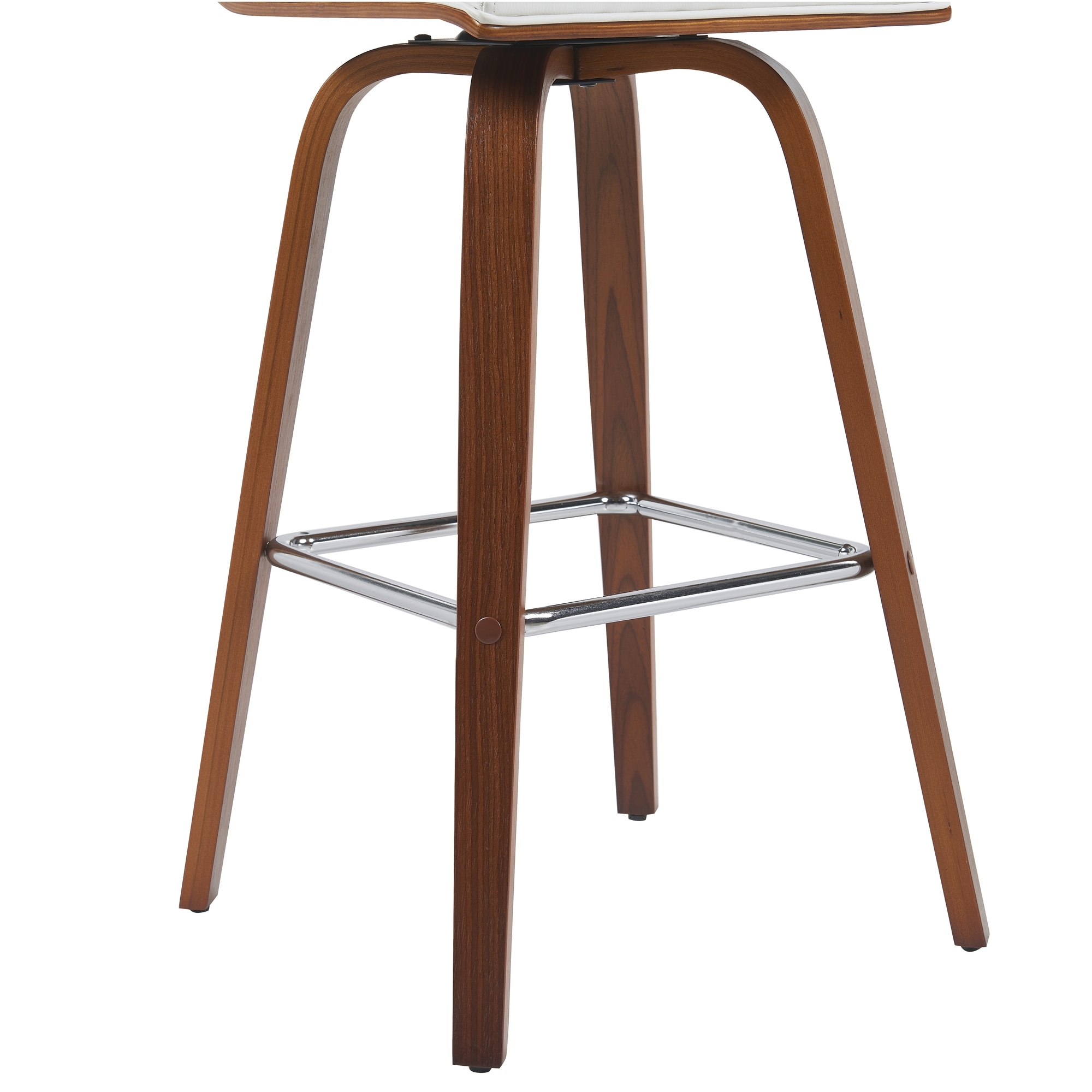 Armen Living Vienna Upholstered Swivel Barstool