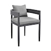 Armen Living Argiope Set of 2 Outdoor Dining Chairs