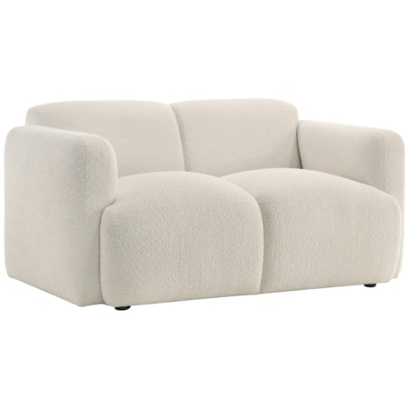 Low-Profile Upholstered Loveseat