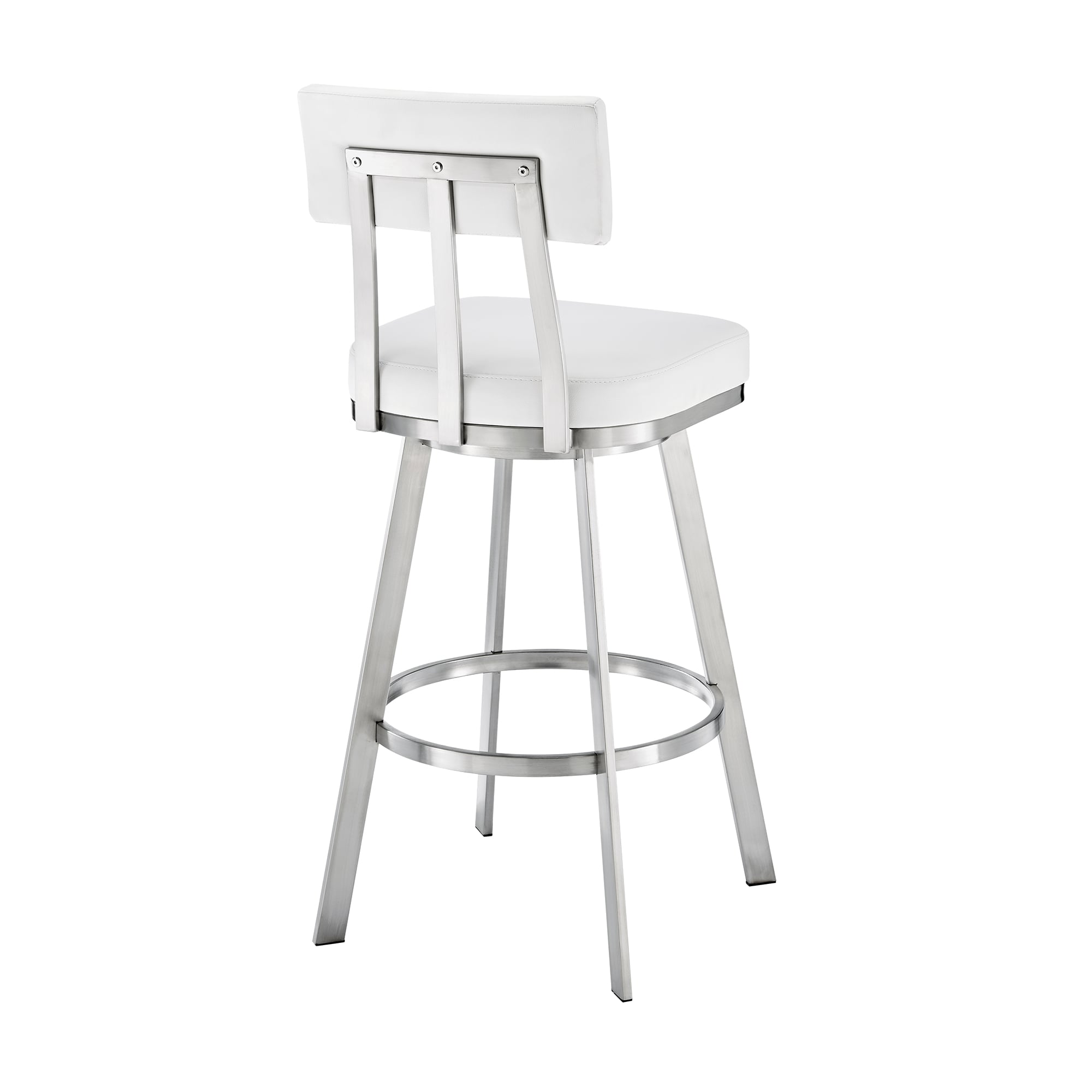 Armen Living Benjamin White Barstool