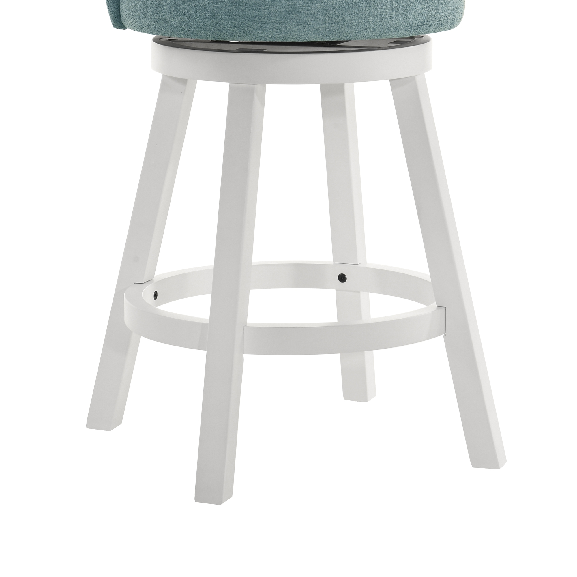 Armen Living Erika Low Curved-Back Swivel Counter Stool