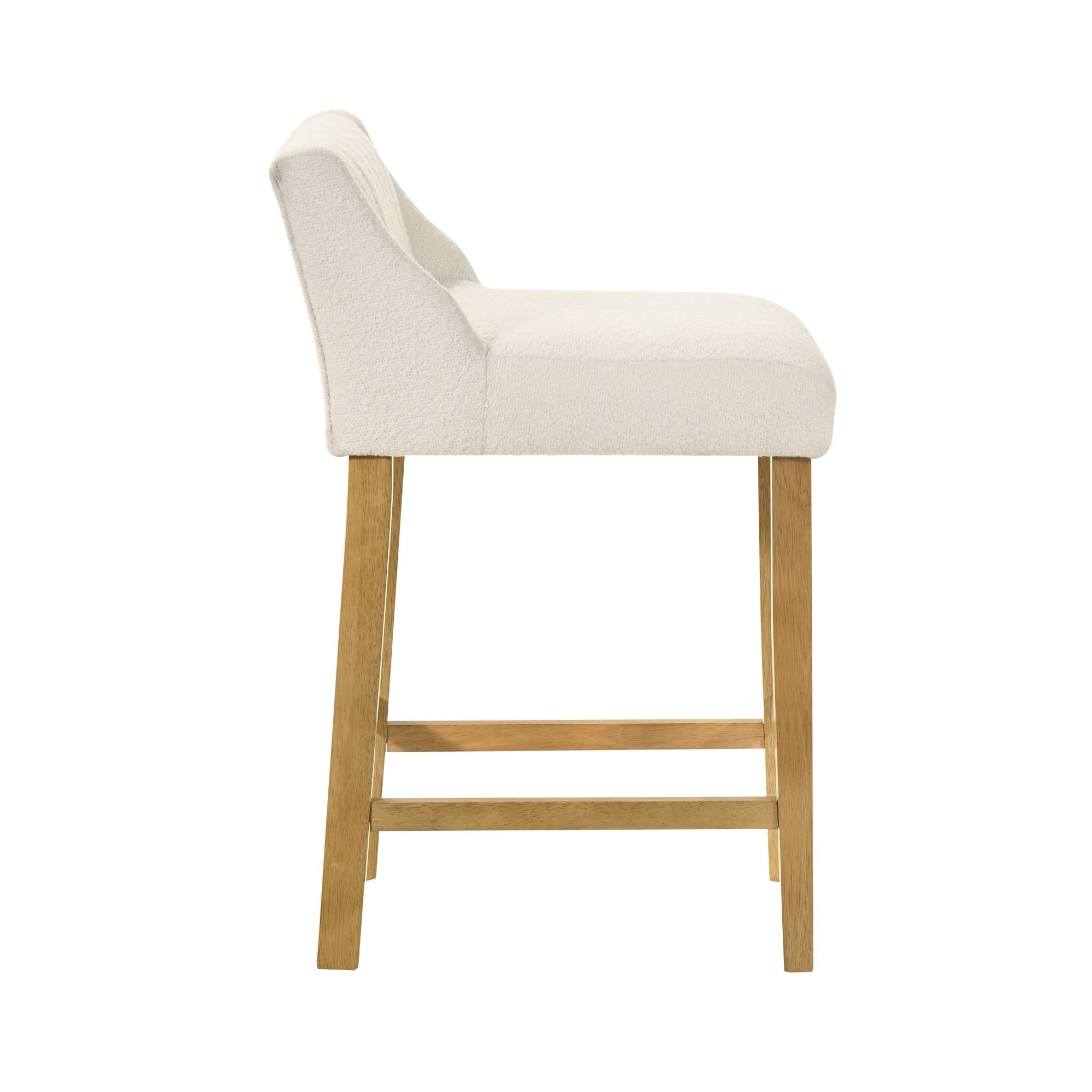 Upholstered Counter Stool w/Channel Tufting